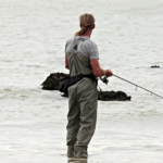 man fishing